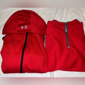 Under Armour Full-Zip Jacket and Quarter Zip Top